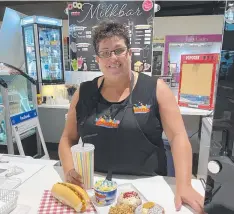  ??  ?? Trudi Duncan with some of the Mini Melts NT dining options
