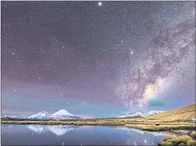  ??  ?? The Milky Way seen above the Atacama Desert in Chile