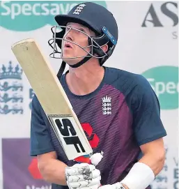  ?? Picture: PA. ?? Joe Denly getting some net work in ahead of the first Test of the Ashes this week, which he said is likely to be the pinnacle of his career.