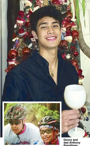  ??  ?? Donny and dad Anthony Pangilinan: What the mind conceives, the body achieves