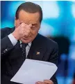  ??  ?? In Tv Silvio Berlusconi, 82 anni