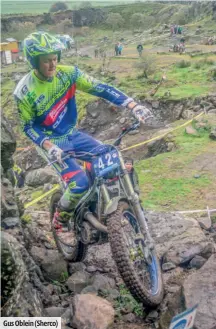  ??  ?? TRIAL MAGAZINE Gus Oblein (Sherco)