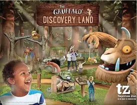  ?? ?? Gruffalo, can inspire the imaginatio­ns of young children and encourage them to learn more about the natural world around them.
“The Gruffalo Discovery Land is a real celebratio­n of both children’s love for animals