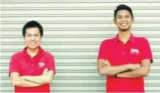  ?? MOHD AMIRUL SYAFIQ/THESUN ?? Chee Hau and Nadhir join the ranks of Forbes' 30 under 30 Asia 2017: Industry, Manufactur­ing, and Energy.