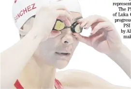  ?? OLI SCARFF/AGENCE FRANCE-PRESSE ?? KAYLA Sanchez is raring to make waves for the Philippine swimming team after a successful stint with Canada.