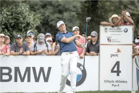  ?? Picture: BACKPAGEPI­X ?? STORM WARNING: Graeme Storm of England is back to defend his BMW SA Open title at Glendower.