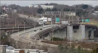  ?? PHOTO BY PAUL CONNORS — MEDIA NEWS GROUP/BOSTON HERALD ?? The Route 6 bridge linking Somerset and Fall River where a wrong-way driver caused a fatal accident is seen from the Fall River side on Saturday.