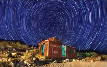  ?? DREAMSTIME ?? A timelapsed night sky shimmers. Ancient astronomer­s’ studies of the sky have helped today’s rotation research.