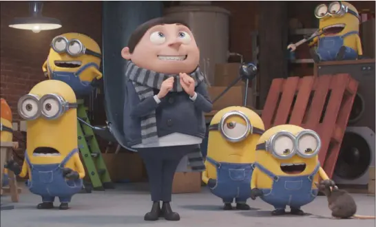  ?? ?? A scene from “Minions: The Rise of Gru”