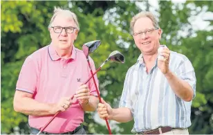  ??  ?? From left, Bill Green and Nick Button are leading the fundraisin­g efforts