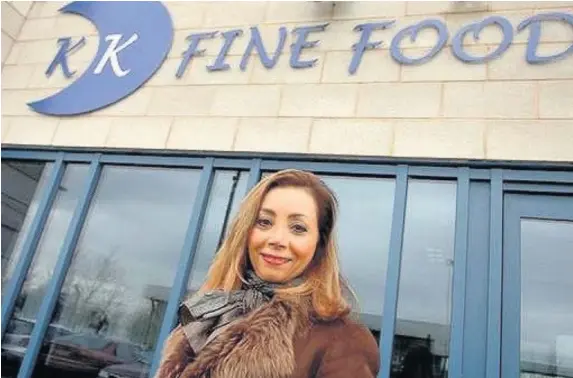  ??  ?? > Leyla Edwards has sold KK Fine Foods