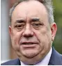  ??  ?? Blow: Alex Salmond