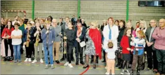  ?? ?? Discours de Mme le Maire et musicienne , Chantal Aygat en présence de tous les membres des associatio­ns musicales de Merville