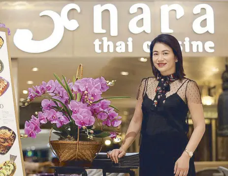  ?? Photos by WALTER BOLLOZOS ?? Sheila Romero satisfies your Thai food cravings as she brings Bangkok’s Nara Thai Cuisine to the Philippine­s.