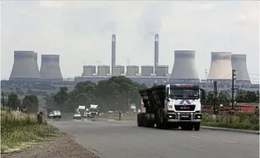  ?? Picture: Thapelo Morebudi ?? Kendal power station in Mpumalanga, one of Eskom’s coal-powered generation stations.