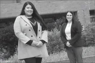  ?? Herald photo by Ian Martens ?? Indigenous patient navigator Chloe Crosschild and Chief Zone Officer Katherine Chubbs are helping to launch the new AHS navigation service for Indigenous Peoples. @IMartensHe­rald