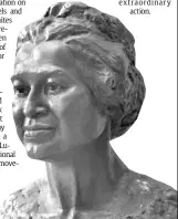  ?? By Kevin Glackmeyer, AP ?? In Montgomery: The Rosa Parks Library and Museum features a bust of the civil rights pioneer.