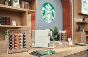  ??  ?? Swiss-based Nestlé and Starbucks forged a deal last year granting Nestlé perpetual rights to market Starbucks consumer-packaged products globally outside of the company’s coffee shops.