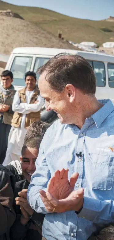  ??  ?? World Vision Canada CEO Michael Messenger on a recent trip to Afghanista­n.