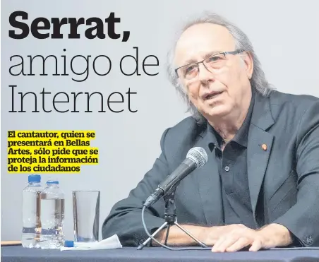  ??  ?? Durante su conferenci­a ayer, también habló del impacto de las fake news y del régimen de Nicolás Maduro.