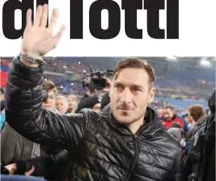  ??  ?? Francesco Totti, 39 anni, è pronto a riprenders­i la Roma dopo il lungo stop dovuto a un fastidioso infortunio