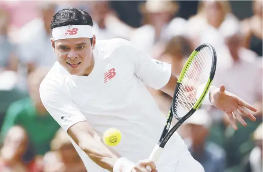  ??  ?? Milos Raonic avait atteint la finale de Wimbledon en 2016. Il avait battu un certain Roger Federer en demi-finale. - AP: Tim Ireland