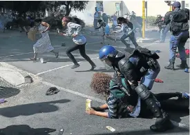  ?? Picture: Alon Skuy ?? Protests on South African campuses have led to a new plan to enable about 90% of South African families to send young people to universiti­es and colleges.