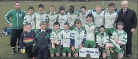  ??  ?? Winners of the boys football county final Division 1 - Baltinglas­s.