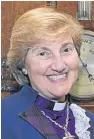  ??  ?? The Very Rev Dr Lorna Hood was Moderator of the General Assembly of the Church of Scotland in 2013-14.