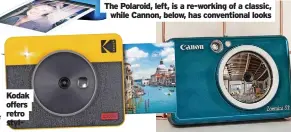  ?? ?? Kodak offers retro stylFujifi­lm