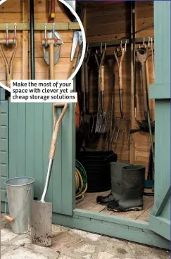  ??  ?? Make the most of your space with clever yet cheap storage solutions