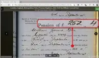  ??  ?? Ancestry provides pension details for Metropolit­an police officers who retired before 1932