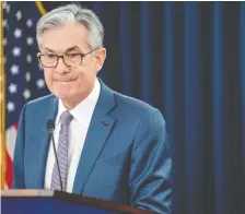  ?? ERIC BARADAT/AFP VIA GETTY IMAGES ?? Canada’s priority should be temporary measures as the Bank of Canada followed Fed chairman Jerome Powell’s lead by cutting rates in response to COVID-19, says Kevin Carmichael.