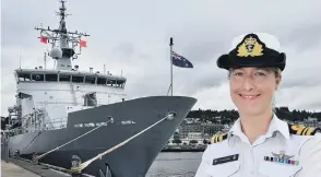  ?? PHOTO: GREGOR RICHARDSON ?? Cooler climates call . . . Commanding officer of HMNZS Otago Lieutenant­commander Lorna Gray is looking forward to her first voyage to the Southern Ocean next week.