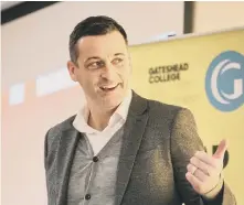  ??  ?? First team boss Jack Ross also spoke at the event.