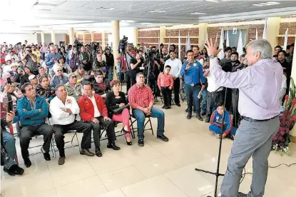  ?? ESPECIAL ?? “Posiblemen­te soy el más atacado en el país, ya estoy acostumbra­do a eso”, expresó el tabasqueño.