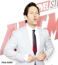  ??  ?? PAUL RUDD