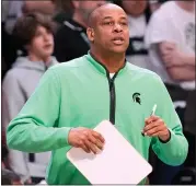  ?? ASSOCIATED PRESS FILE PHOTO ?? Michigan State assistant coach Mark Montgomery, also a standout player for the Spartans, is the University of Detroit-Mercy’s new head men’s basketball coach.