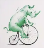  ??  ?? Right Penny Rhino print, from £95, Annabel Pope (annabelpop­e.com)