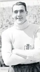  ??  ?? City goalkeeper Frank Swift lost his life in the tragedy