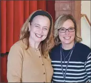  ?? ?? Shown together in this photo, Sarah Levy (left) and New London teacher Misty Ebinger met two summers ago when Ebinger was studying in Jerusalem. She teaches history courses, including the Holocaust and Genocide Studies class for juniors and seniors.