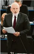  ?? Foto: F. Florin, afp ?? Frans Timmermans gilt als profunder Kenner der EU.