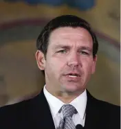  ?? JOE RAEDLE
Getty Images, file ?? Florida Gov. Ron DeSantis got a $5 million donation from Chicago hedge fund manager Kenneth Griffin and
$2.8 million from the Republican Governors Associatio­n.