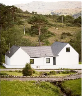  ??  ?? Faced with a stream running through his small rural site in scotland, self-builder john Cochrane chose to create an undergroun­d watercours­e (culvert) to channel the plot’s existing stream, which goes underneath the new house. “originally, i doubted there would be enough space for a house, as it’s a tiny scrap of land with a stream running right across it,” he says.