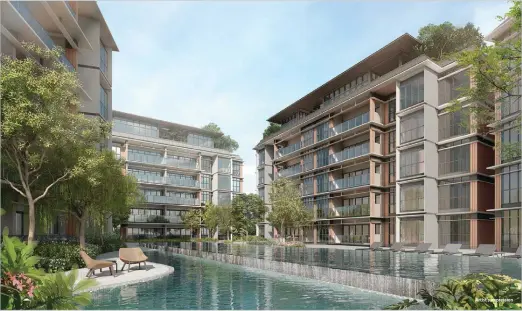  ?? PICTURES: UOL, SINGLAND Artist’s impression ?? Watten House is the latest addition to UOL Group’s masterpiec­e collection of freehold residentia­l developmen­ts in Singapore