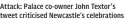  ?? ?? Attack: Palace co-owner John Textor’s tweet criticised Newcastle’s celebratio­ns