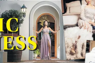  ?? Picture: RICH PHOTOGRAPH­Y. ?? TO THE NINES: Taahira Coovadia poses for a keepsake of the night that cost her mother R10 000