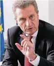  ?? FOTO: DPA ?? Günther Oettinger ist EU-Haushaltsk­ommissar.