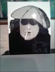  ?? MELISSA SCHUMAN — MEDIA NEWS GROUP ?? Michael Barlin did this portrait of John Lennon while in high school.