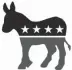  ??  ?? The donkey is the symbol of the Democratic Party.